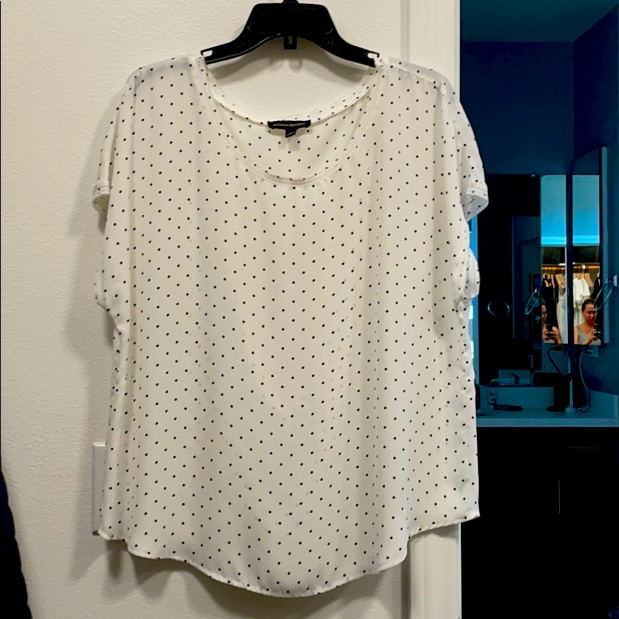 Black Tiny Dot Blouse